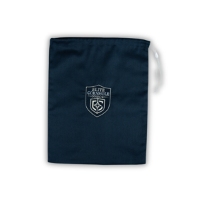 Sac de rangement bleu pratique et élégant, conçu pour contenir 4 sacs de jeux Elite Cornhole Maroc.